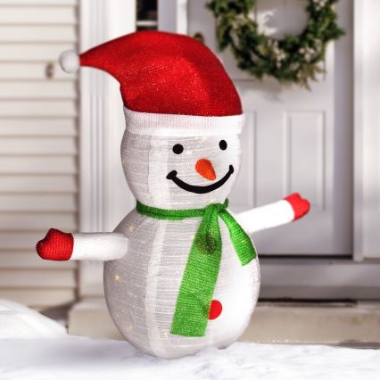 Brilagi - LED Utomhus juldekoration 40xLED/3xAA IP44 snögubbe