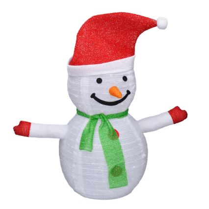 Brilagi - LED Utomhus juldekoration 40xLED/3xAA IP44 snögubbe