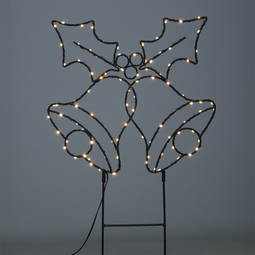 Brilagi - LED utomhus juldekoration LED/3xAA IP44 55x32 cm bjällror