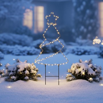 Brilagi - LED utomhus juldekoration LED/3xAA IP44 68×29 cm julgran