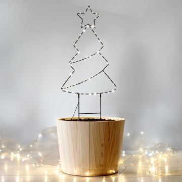 Brilagi - LED utomhus juldekoration LED/3xAA IP44 julgran