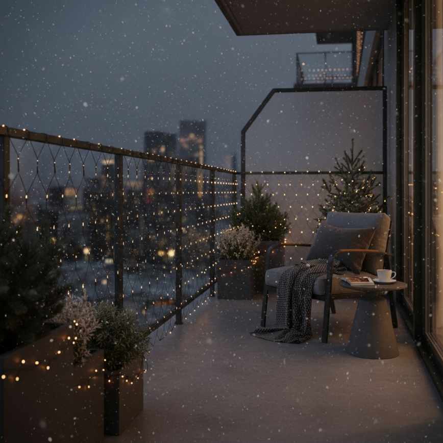 Brilagi - LED utomhus julgardin 160xLED 7x2m IP44 varmvit