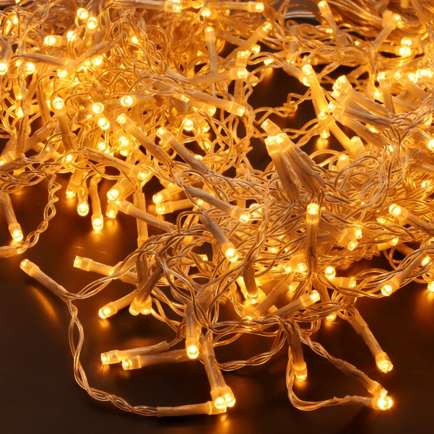 Brilagi - LED utomhus julgardin 360 LED, 8 funktioner, 14 m, IP44, varmvit (istappar)
