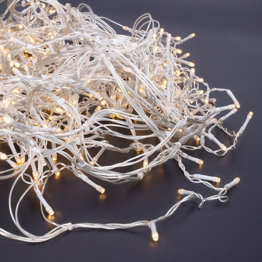 Brilagi - LED utomhus julgardin 360 LED, 8 funktioner, 14 m, IP44, varmvit (istappar)