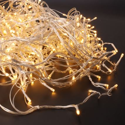 Brilagi - LED utomhus julgardin 360 LED, 8 funktioner, 14 m, IP44, varmvit (istappar)