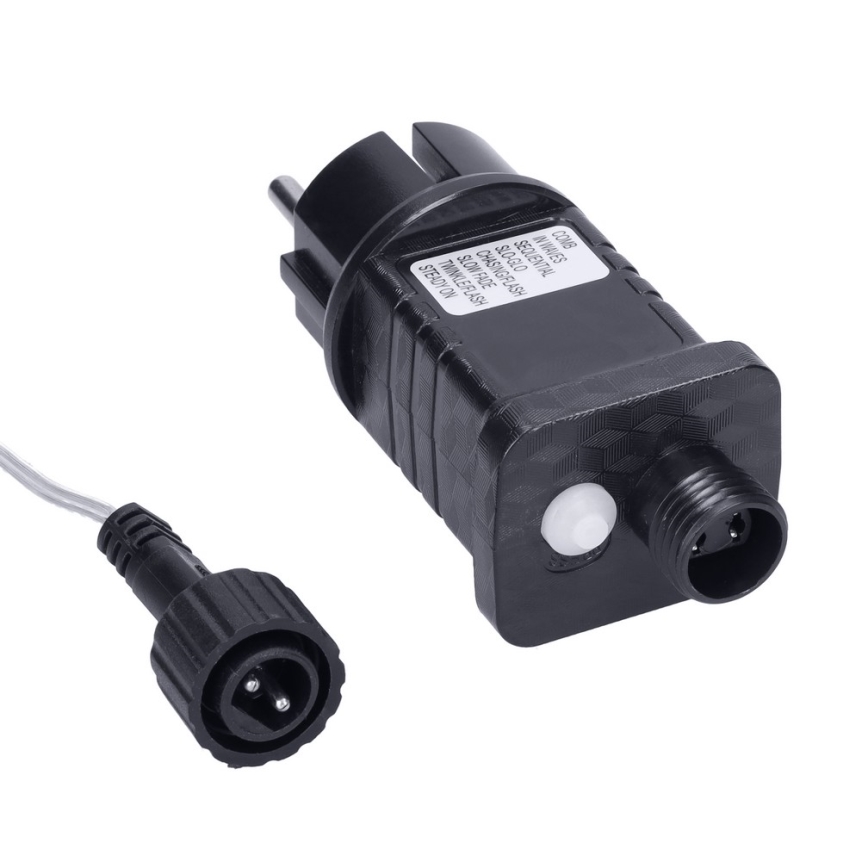 Brilagi - LED utomhus julgardin 360 LED, 8 funktioner, 14 m, IP44, varmvit (istappar)