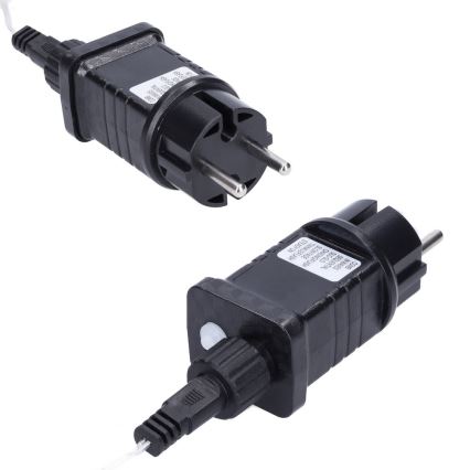 Brilagi - LED utomhus julgardin 360 LED, 8 funktioner, 14 m, IP44, varmvit (istappar)