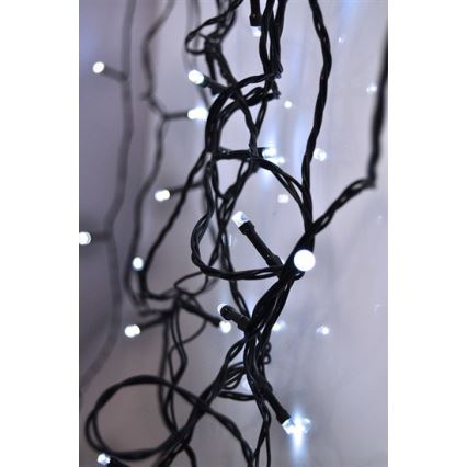 Brilagi - LED utomhus julljusslinga   100xLED 13 m IP44 kall vit