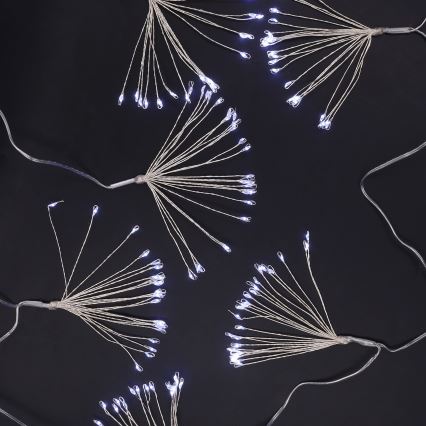 Brilagi - LED utomhus-julslinga 150xLED 5m IP44 kallvitt ljus, fyrverkeri-effekt