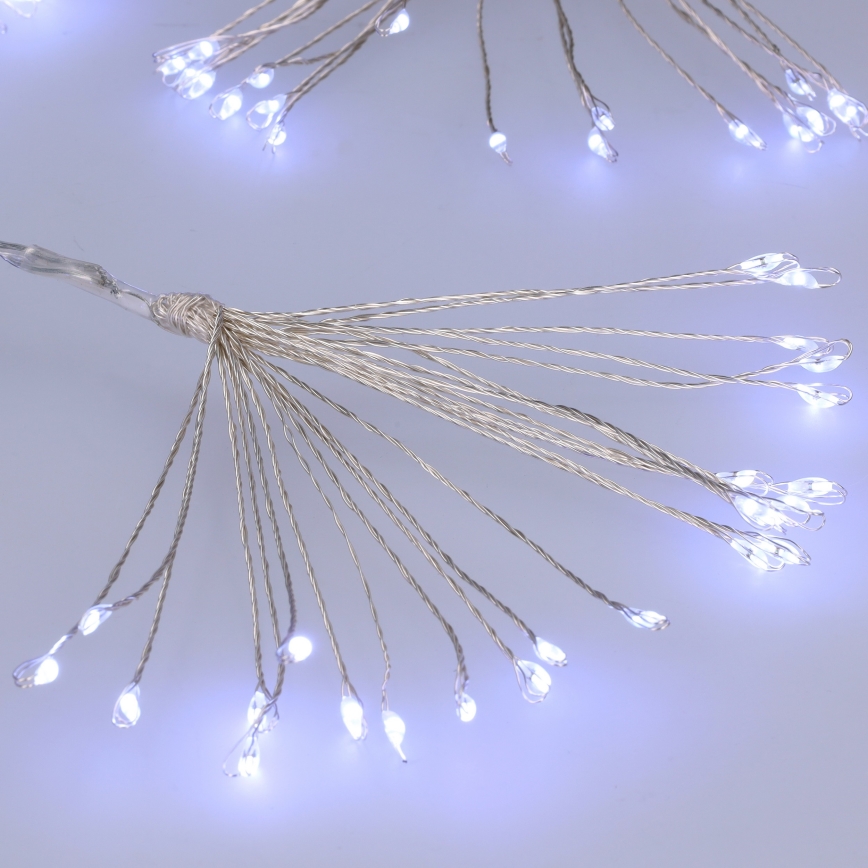 Brilagi - LED utomhus-julslinga 150xLED 5m IP44 kallvitt ljus, fyrverkeri-effekt