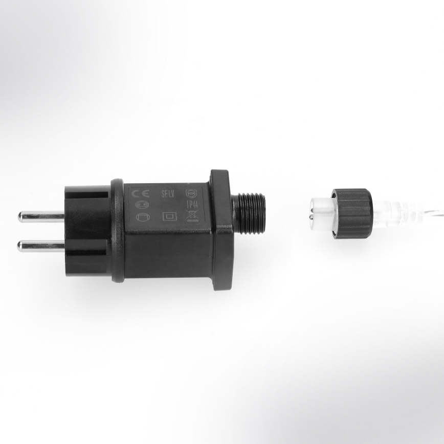 Brilagi - LED utomhus-julslinga 150xLED 5m IP44 kallvitt ljus, fyrverkeri-effekt