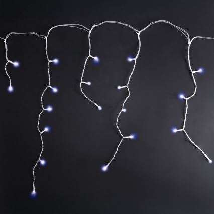 Brilagi - LED utomhus istappsljusslinga 200 LED/8 funktioner 13 m IP44 kallvit