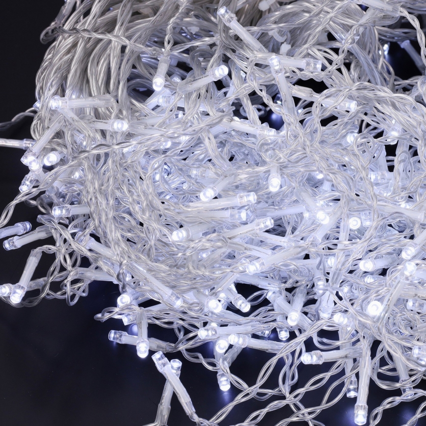 Brilagi - LED utomhus istappsljusslinga 200 LED/8 funktioner 13 m IP44 kallvit