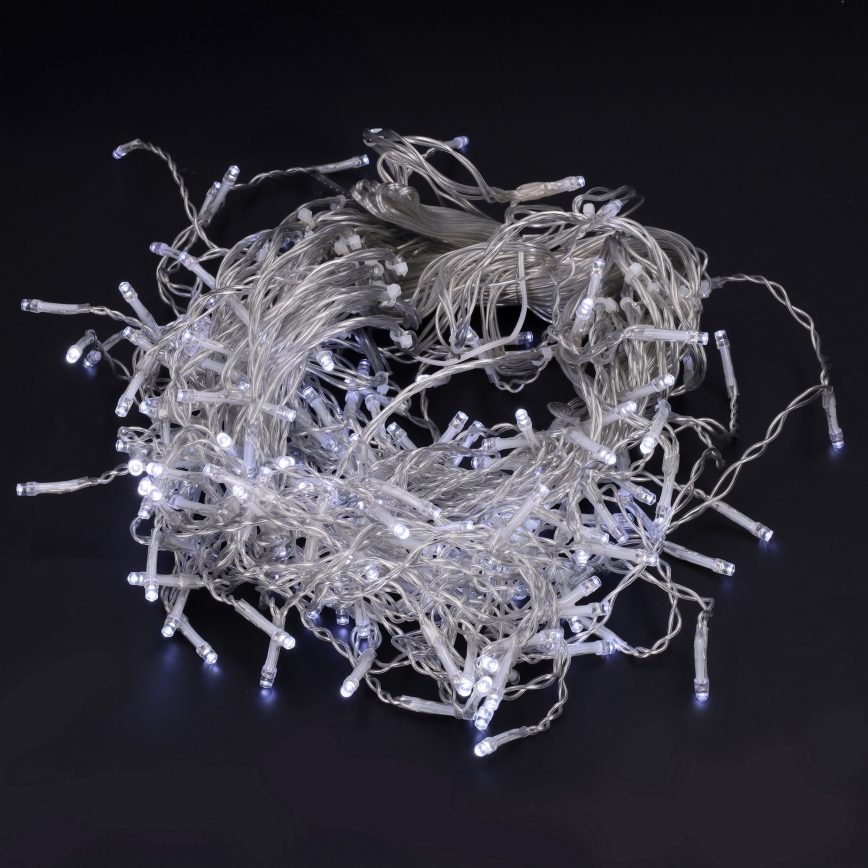 Brilagi - LED utomhus istappsljusslinga 200 LED/8 funktioner 13 m IP44 kallvit