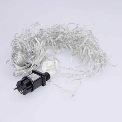 Brilagi - LED utomhus istappsljusslinga 200 LED/8 funktioner 13 m IP44 kallvit