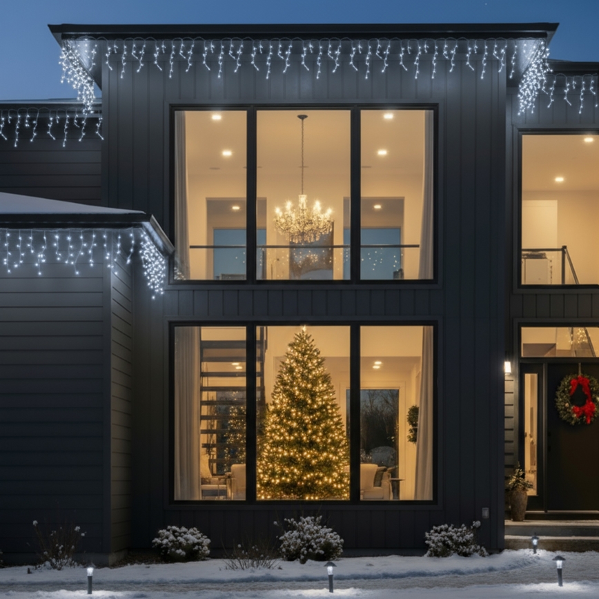 Brilagi - LED utomhus julslinga 400xLED/8 funktioner 23m IP44 kallvit