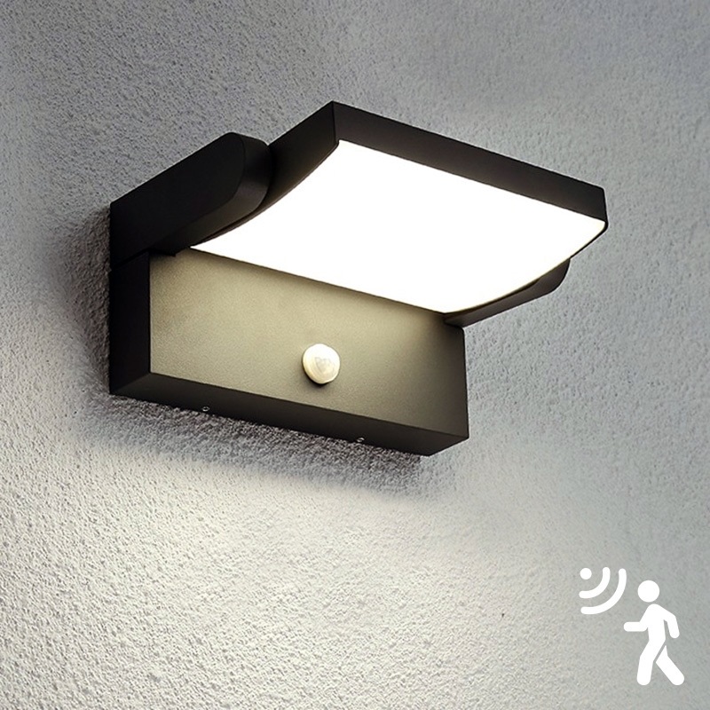 Brilagi - LED Utomhus vägglampa med sensor ANKLE LED/12,5W/230V IP54