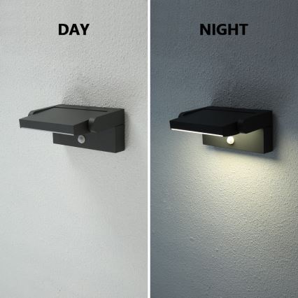 Brilagi - LED Utomhus vägglampa med sensor ANKLE LED/12,5W/230V IP54