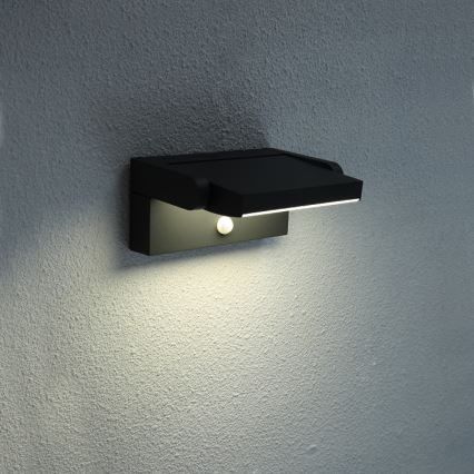 Brilagi - LED Utomhus vägglampa med sensor ANKLE LED/12,5W/230V IP54