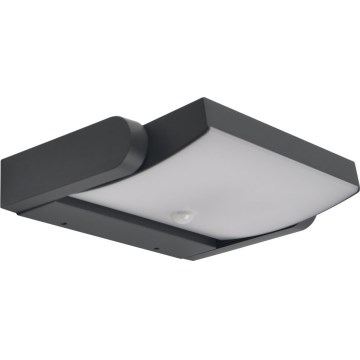 Brilagi - LED Utomhus vägglampa med sensor ANKLE LED/18W/230V 3000K IP65 antracit