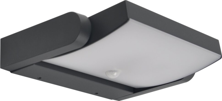 Brilagi - LED Utomhus vägglampa med sensor ANKLE LED/18W/230V 3000K IP65 antracit
