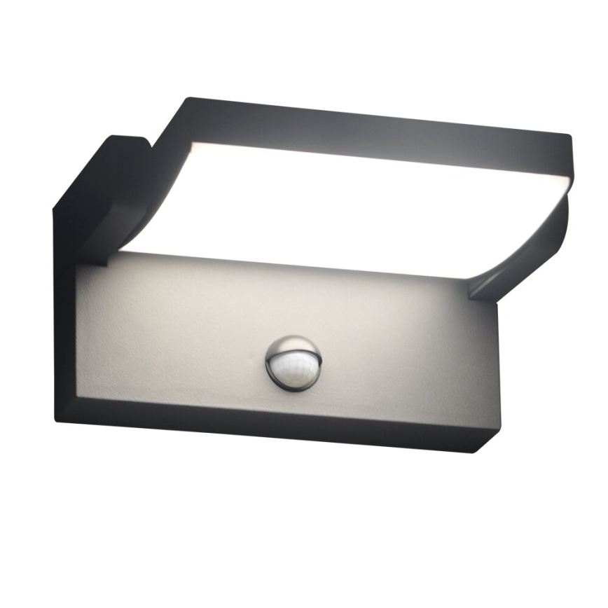 Brilagi - LED Utomhus vägglampa med sensor ANKLE LED/18W/230V 4000K IP65 antracit