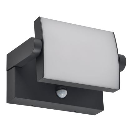 Brilagi - LED Utomhus vägglampa med sensor ANKLE LED/18W/230V 4000K IP65 antracit