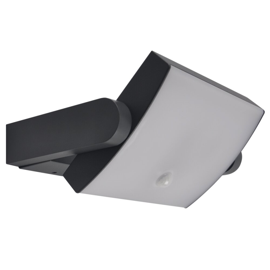Brilagi - LED Utomhus vägglampa med sensor ANKLE LED/18W/230V 4000K IP65 antracit