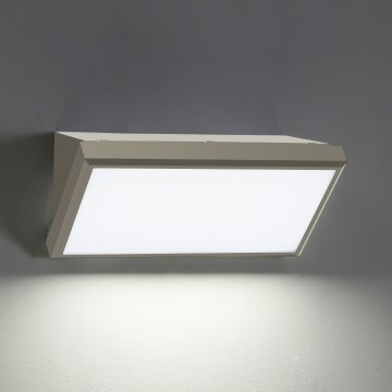 Brilagi - LED Utomhus vägglampa med sensor TRIANGLE LED/20W/230V grå IP65