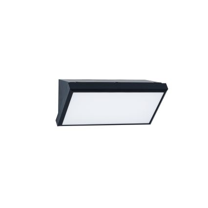 Brilagi - LED Utomhus vägglampa med sensor TRIANGLE LED/20W/230V svart IP65