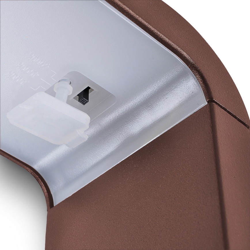 Brilagi - LED utomhuslampa BARI LED/7W/230V 3000/4000/6000K brun IP54 50 cm