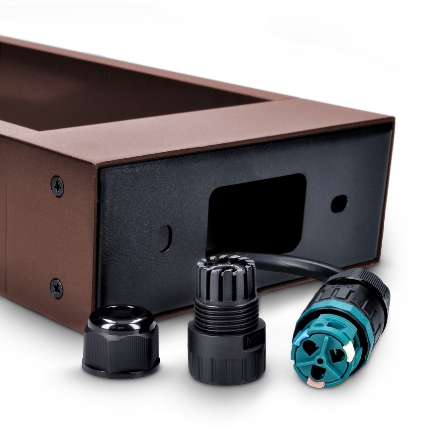 Brilagi - LED utomhuslampa BARI LED/7W/230V 3000/4000/6000K brun IP54 50 cm