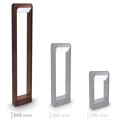 Brilagi - LED-utomhuslampa CROTONE LED/7W/230V, brun, IP54, 80 cm