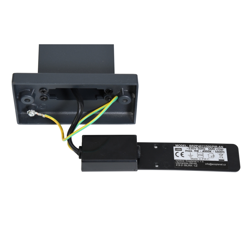 Brilagi - LED Utomhuslampa med sensor ARCELO LED/9W/230V 50 cm IP44