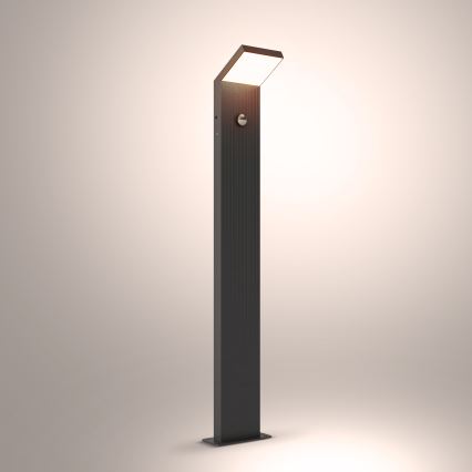Brilagi - LED utomhuslampa med sensor RIANO LED/8W/230V antracit IP65