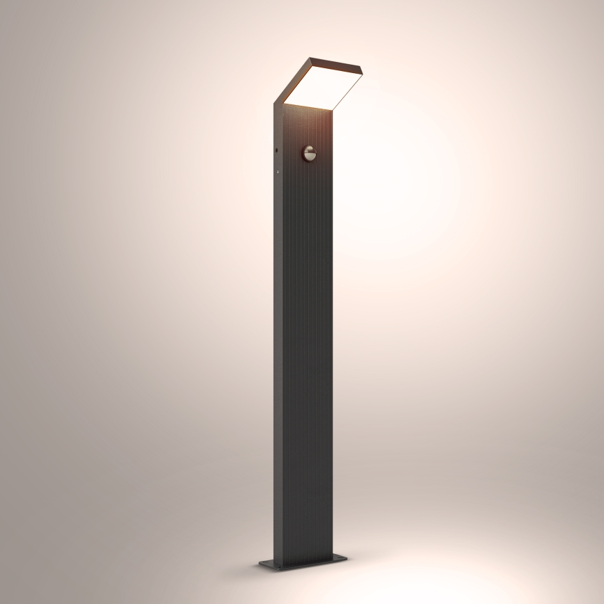 Brilagi - LED utomhuslampa med sensor RIANO LED/8W/230V antracit IP65