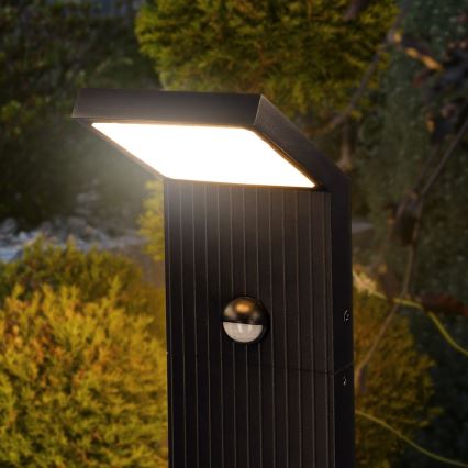 Brilagi - LED utomhuslampa med sensor RIANO LED/8W/230V antracit IP65