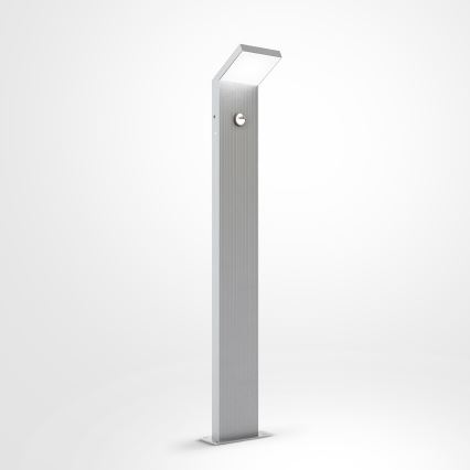 Brilagi - LED utomhuslampa med rörelsesensor RIANO LED/8W/230V silverfärgad IP65