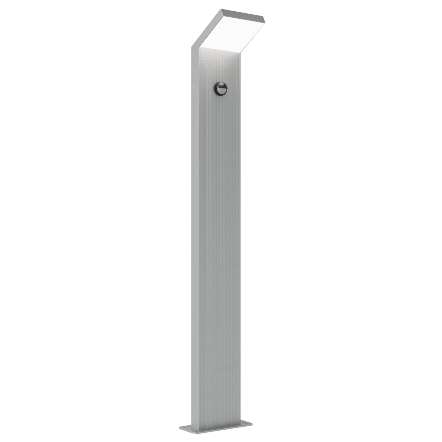 Brilagi - LED utomhuslampa med rörelsesensor RIANO LED/8W/230V silverfärgad IP65