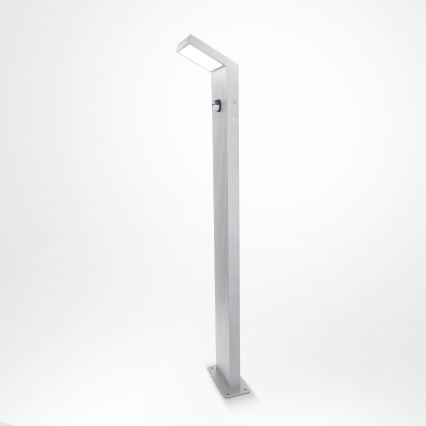 Brilagi - LED utomhuslampa med rörelsesensor RIANO LED/8W/230V silverfärgad IP65