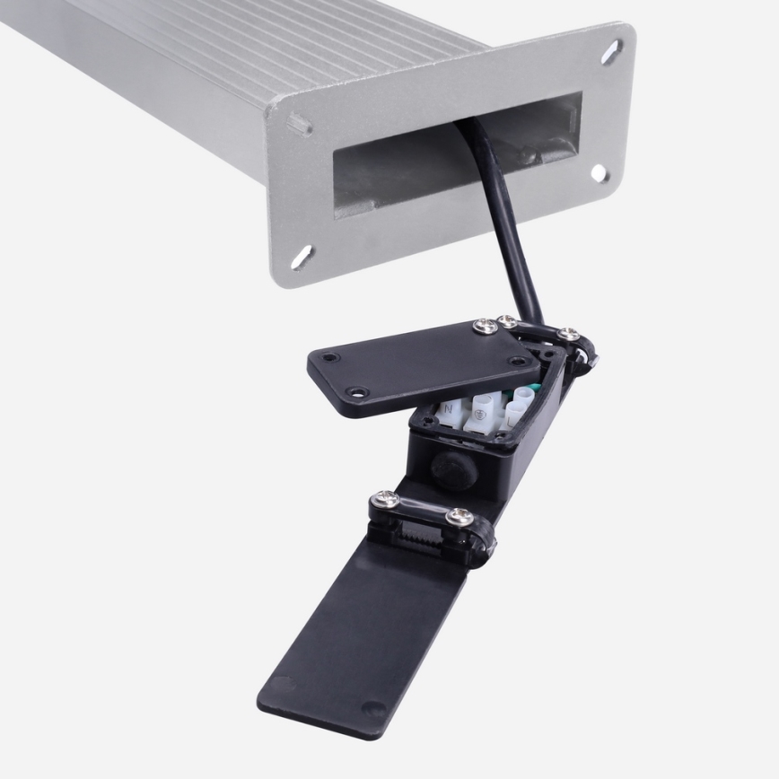 Brilagi - LED utomhuslampa med rörelsesensor RIANO LED/8W/230V silverfärgad IP65