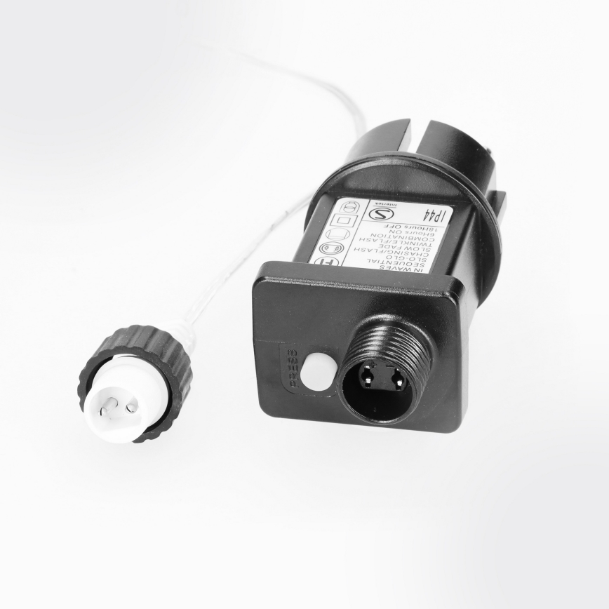 Brilagi - LED utomhus julbelysning, 200 LED, 8 ljuslägen, 13 m, IP44, varmvit, istappar