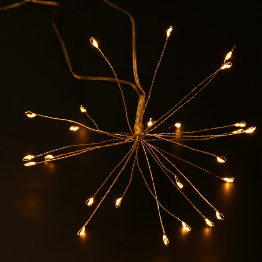 Brilagi - LED utomhusslinga för jul, 150 LED, 5 m, IP44, varmvitt, fyrverkeri-effekt