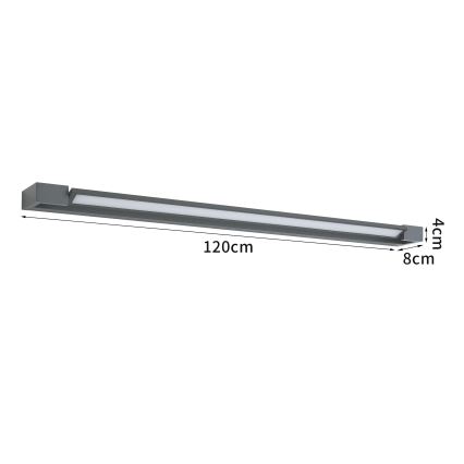 Brilagi - LED utomhusväggarmatur AQUA LINE LED/36W/230V 120 cm IP44 antracit CRI 90