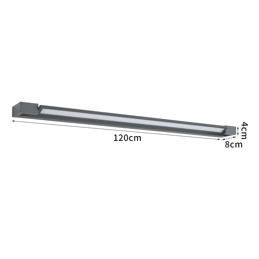 Brilagi - LED utomhusväggarmatur AQUA LINE LED/36W/230V 120 cm IP44 antracit CRI 90