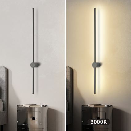 Brilagi - LED utomhusvägglampa AURA LED/20W/230V 3000K IP54 97 cm antracit