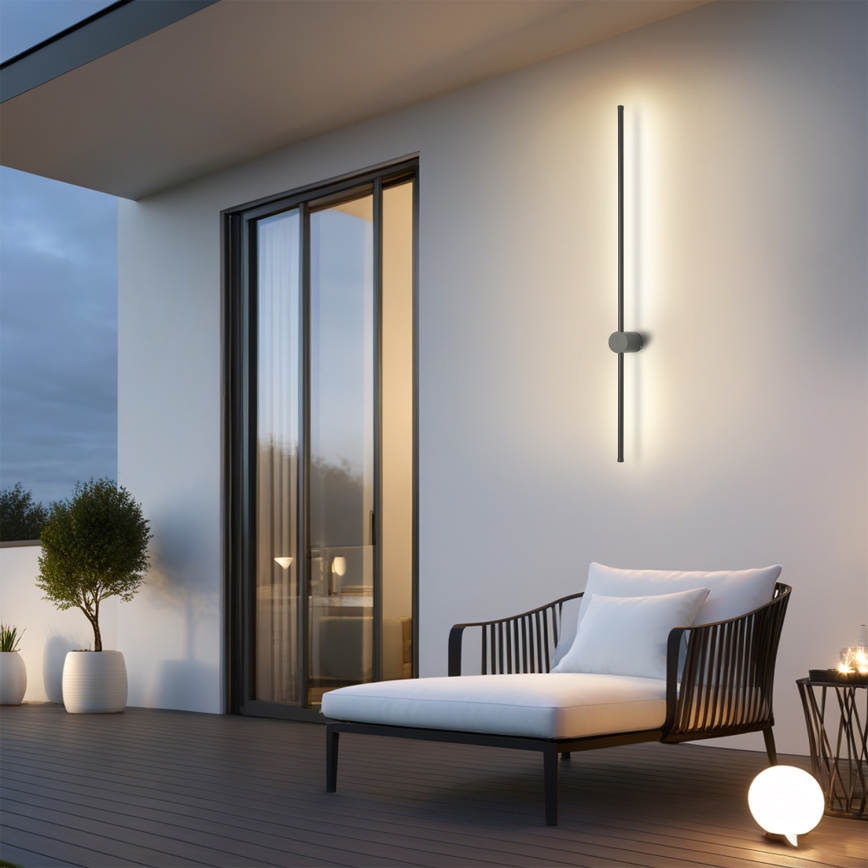 Brilagi - LED utomhusvägglampa AURA LED/20W/230V 3000K IP54 97 cm antracit