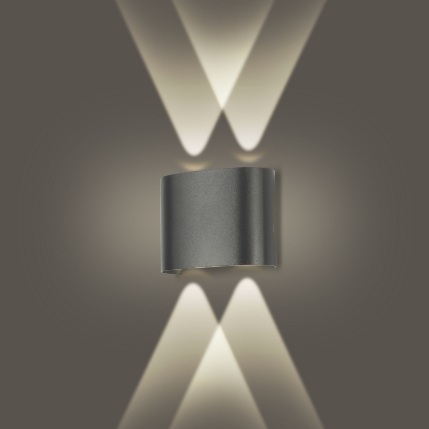 Brilagi - LED utomhusväggarmatur FLAREBOX LED/4W/230V antracit IP65