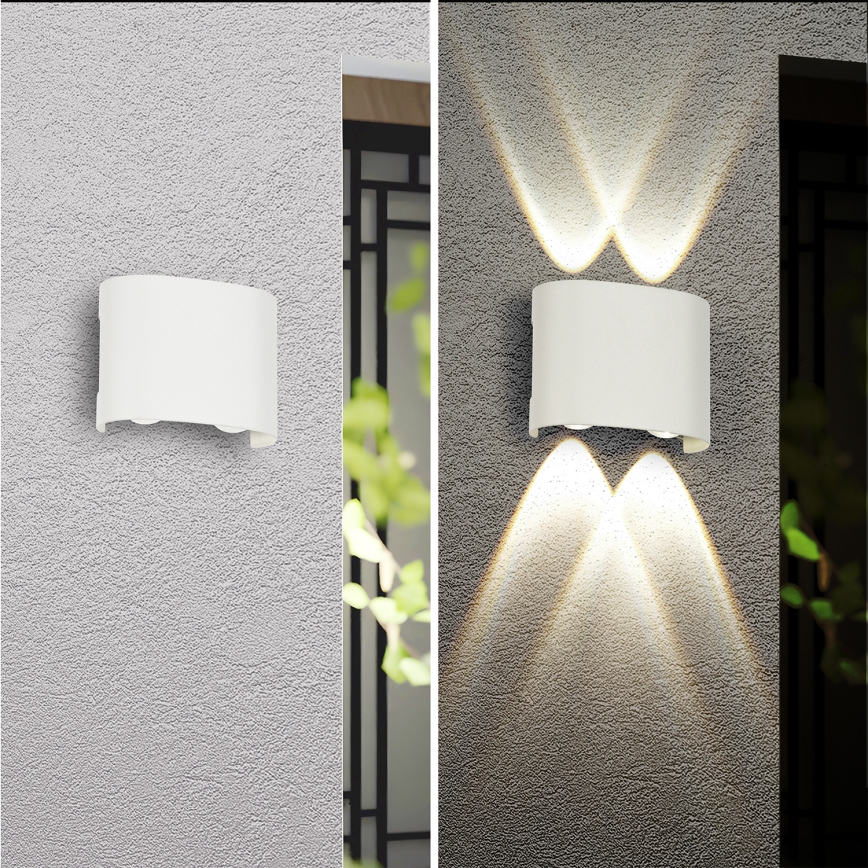 Brilagi - LED utomhusväggarmatur FLAREBOX LED/4W/230V vit IP65