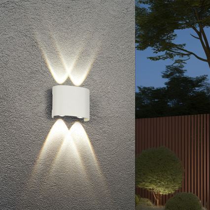 Brilagi - LED utomhusväggarmatur FLAREBOX LED/4W/230V vit IP65
